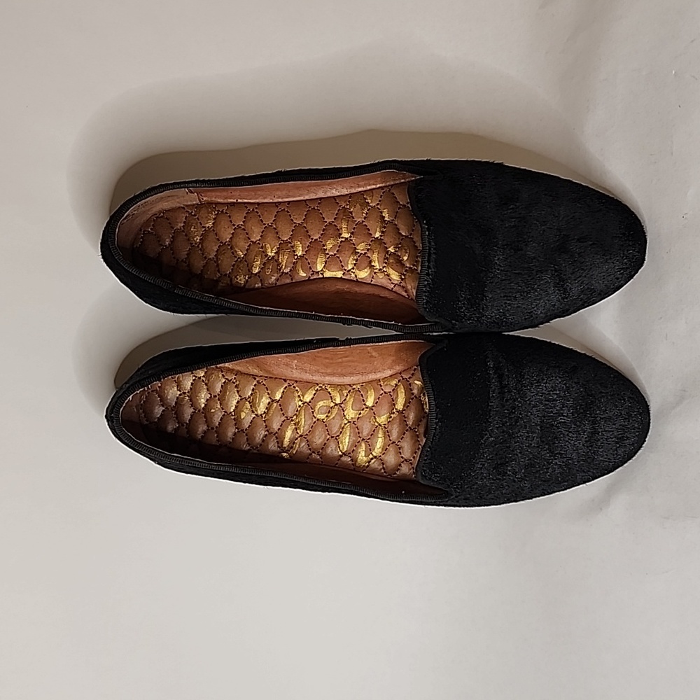 Sam Edelman Alvin Black Goathair/ Horsehair Smoking Loafers Flats